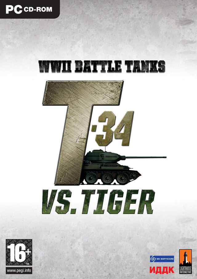 Caratula de WWII Battle Tanks: T-34 vs. Tiger para PC
