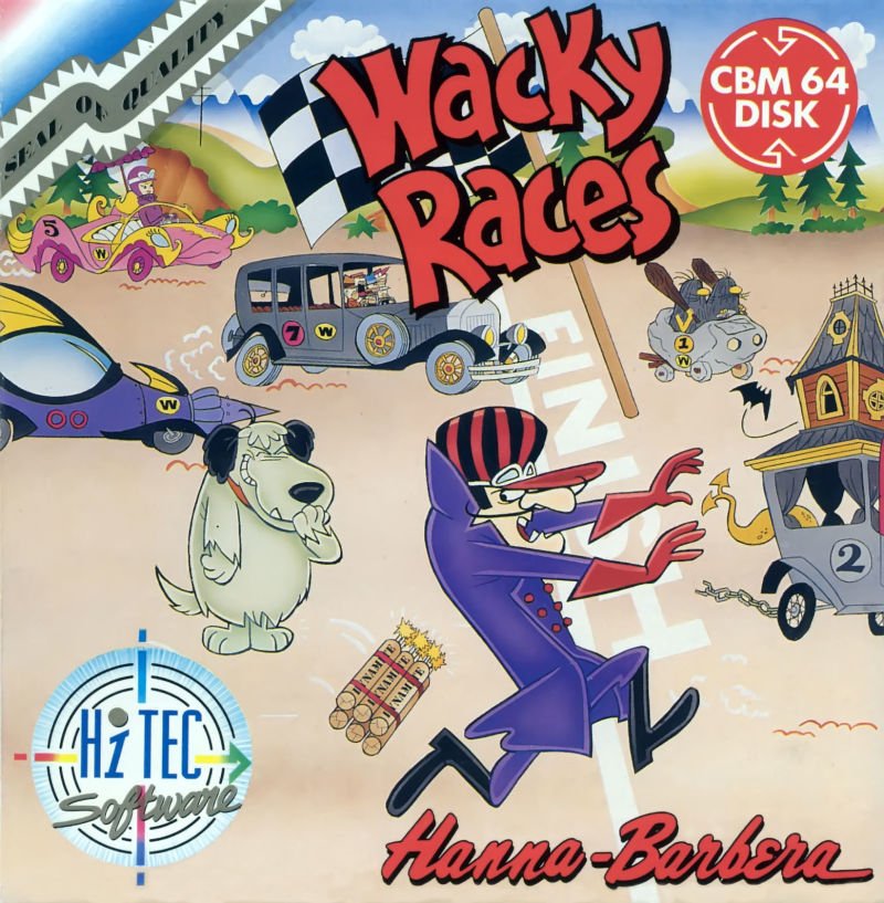 Caratula de Wacky Races para Commodore 64