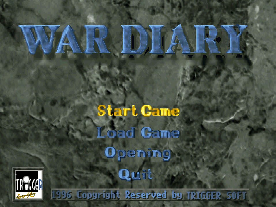 Pantallazo de War Diary para PC