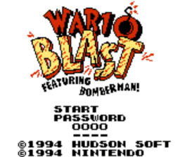 Pantallazo de Wario Blast para Game Boy