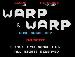 Pantallazo de Warp Warp para MSX