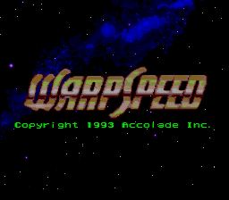 Pantallazo de WarpSpeed para Sega Megadrive