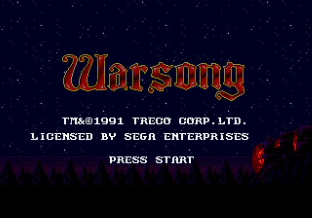 Pantallazo de Warsong para Sega Megadrive