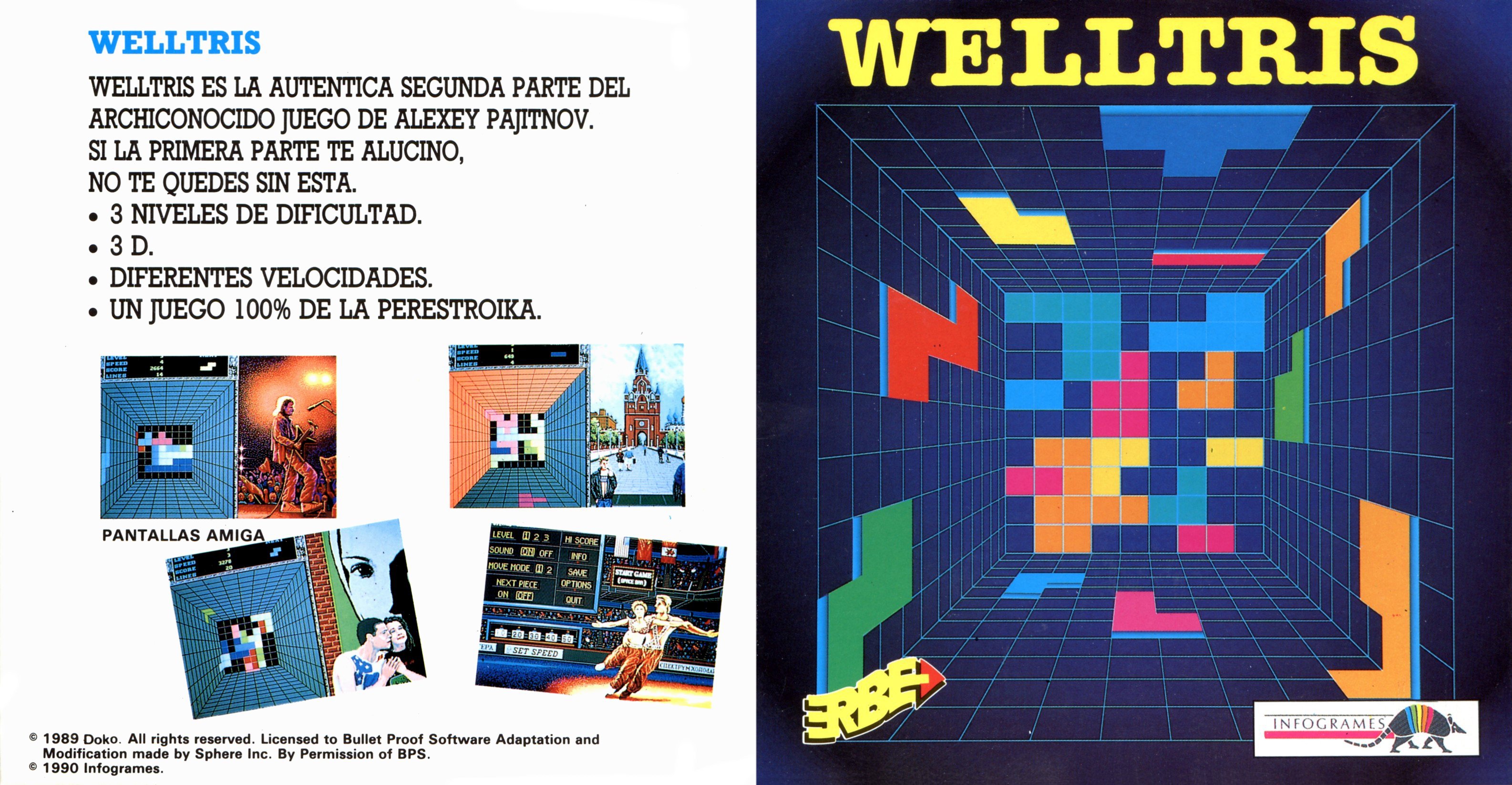 Caratula de Welltris para Amstrad CPC