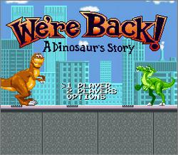 Pantallazo de We're Back! A Dinosaur's Story para Super Nintendo