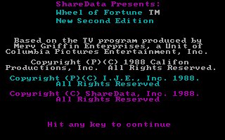 Pantallazo de Wheel of Fortune New Second Edition para PC
