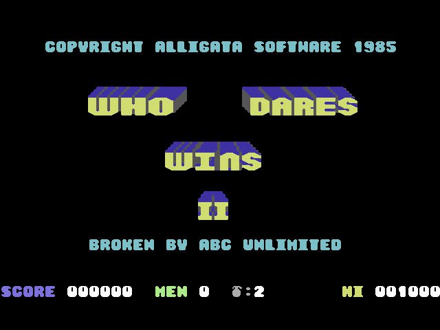 Pantallazo de Who Dares Wins II para Commodore 64