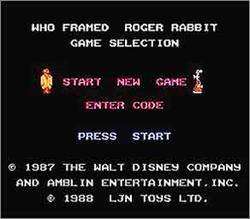 Pantallazo de Who Framed Roger Rabbit para Nintendo (NES)