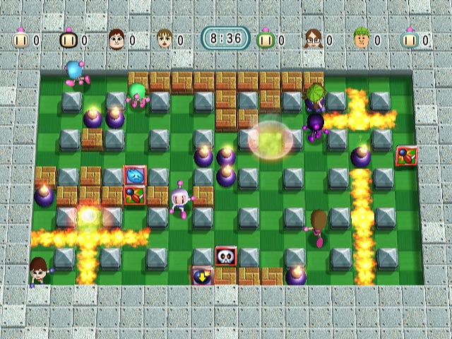 Pantallazo de Wi-Fi 8jin Battle Bomberman (WiiWare) para Wii