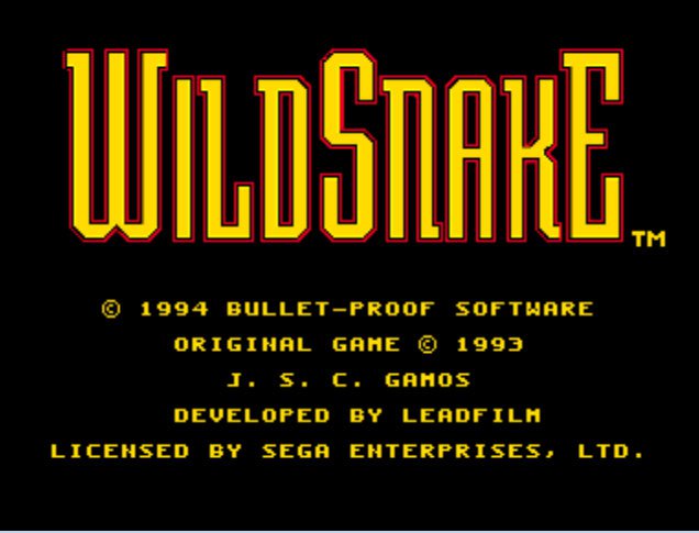 Pantallazo de WildSnake para Sega Megadrive