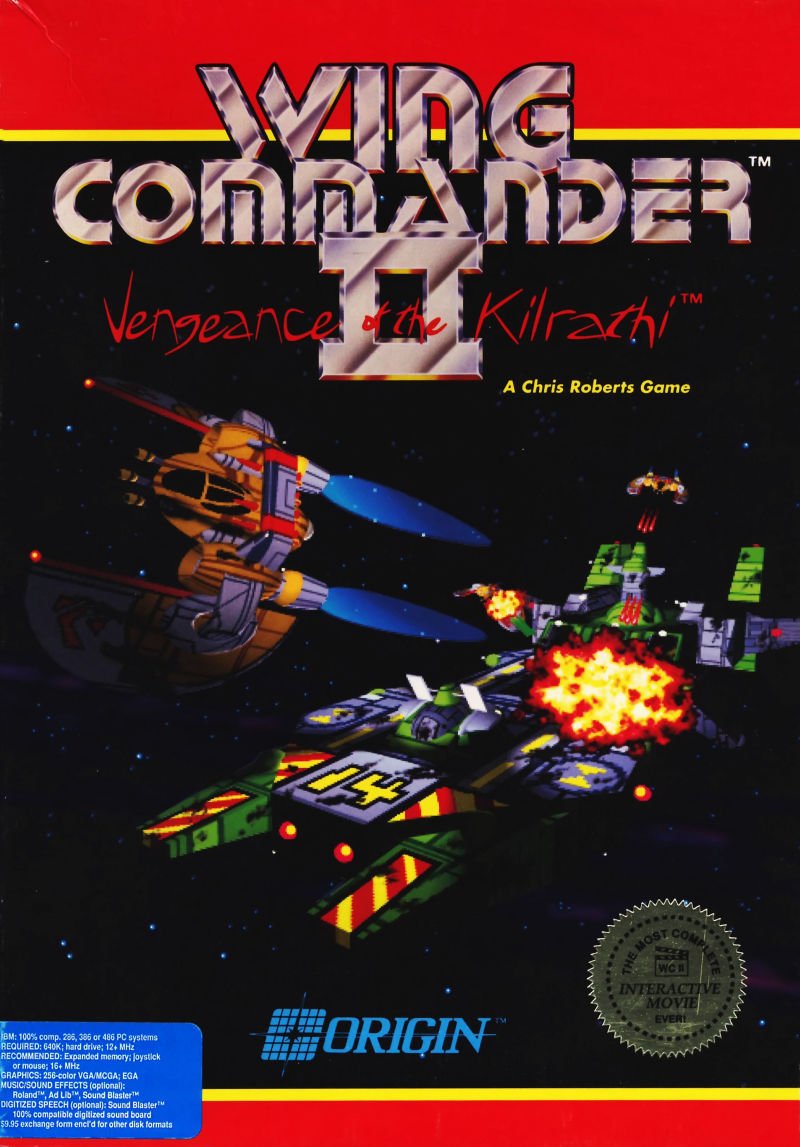 Caratula de Wing Commander II: Vengeance of the Kilrathi para PC