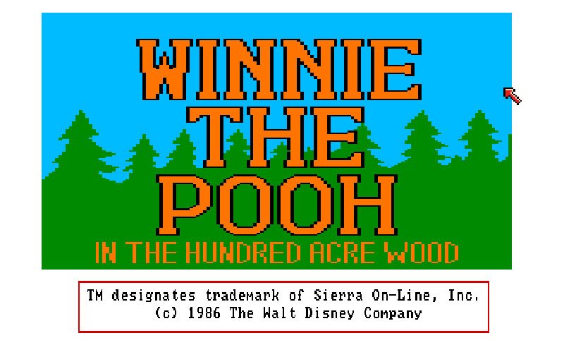 Pantallazo de Winnie the Pooh in the Hundred Acre Wood para Amiga