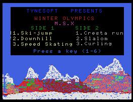 Pantallazo de Winter Olympics para MSX