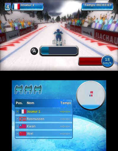 Pantallazo de Winter Sports 2012: Feel The Spirit para Nintendo 3DS