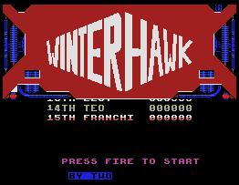 Pantallazo de Winterhawk para MSX