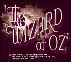 Pantallazo de Wizard of Oz, The para Super Nintendo