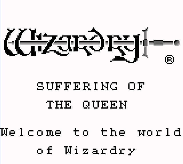 Pantallazo de Wizardry Gaiden 1 - Suffering of the Queen para Game Boy