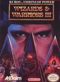 Caratula de Wizards & Warriors III: Kuros Visions of Power para Nintendo (NES)