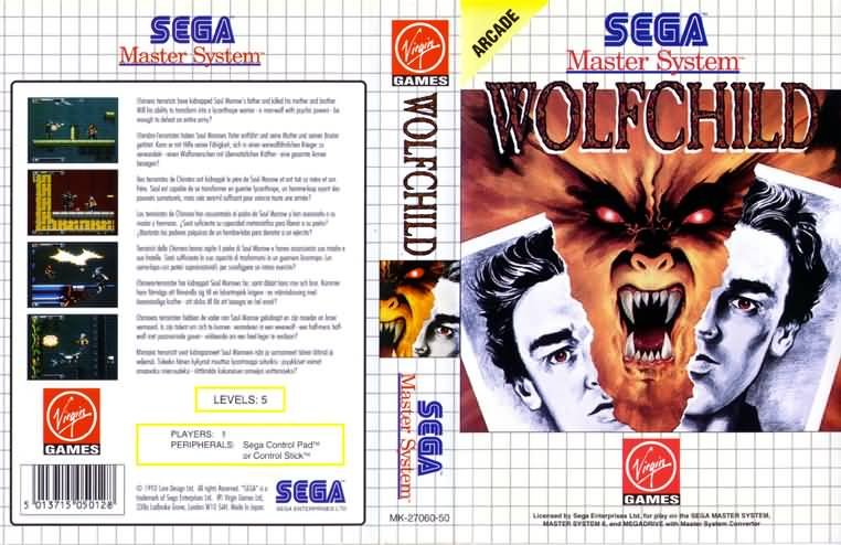 Caratula de Wolfchild para Sega Master System