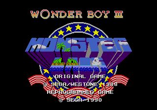 Pantallazo de Wonder Boy III: Monster Land (Japonés) para Sega Megadrive