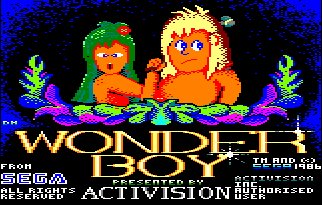 Pantallazo de Wonderboy para Amstrad CPC