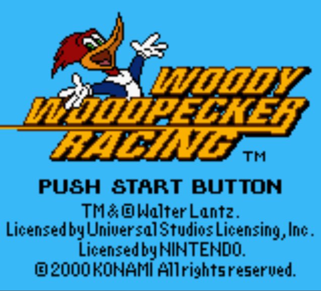 Pantallazo de Woody Woodpecker Racing para Game Boy Color