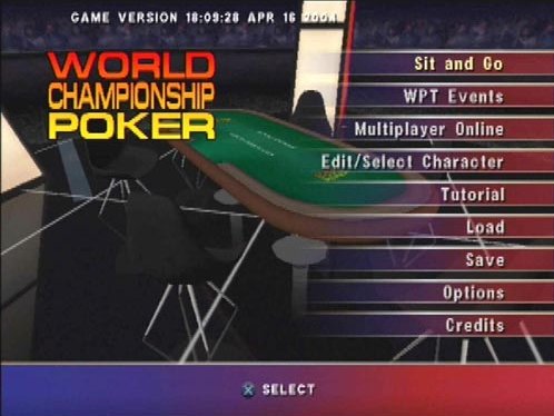 Pantallazo de World Championship Poker para GameCube
