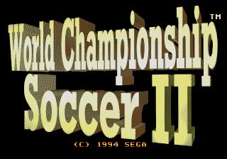 Pantallazo de World Championship Soccer II para Sega Megadrive