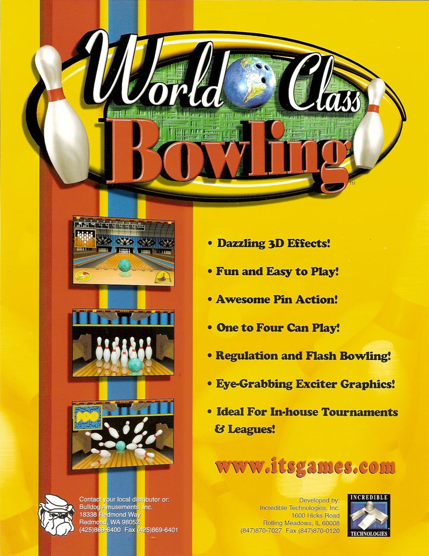 Caratula de World Class Bowling para M.A.M.E.