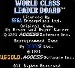 Pantallazo de World Class Leader Board para Gamegear