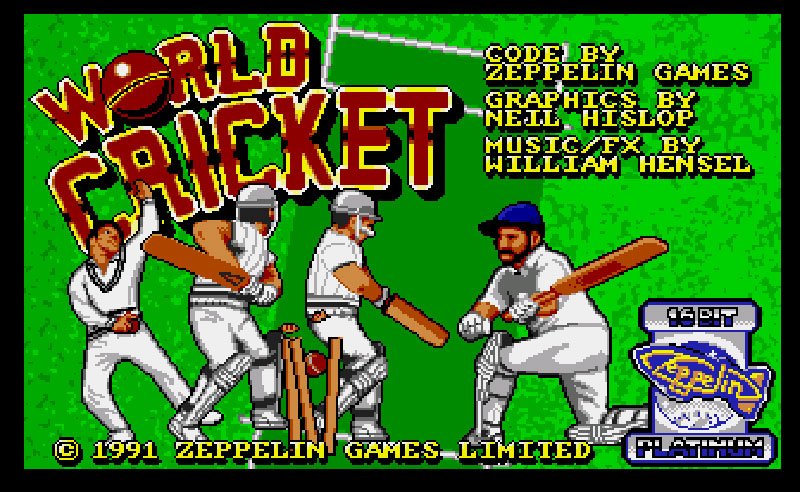 Pantallazo de World Cricket para Amiga