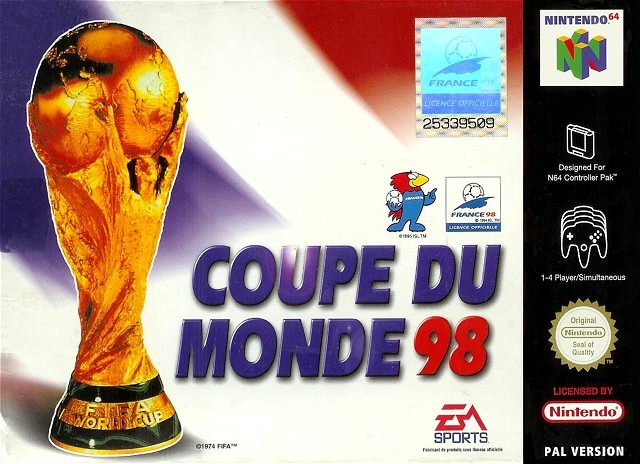 Caratula de World Cup 98 para Nintendo 64