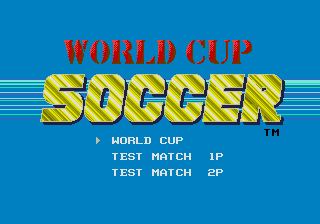 Pantallazo de World Cup Soccer (Japonés) para Sega Megadrive