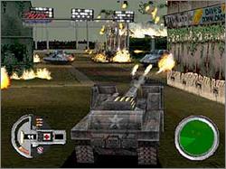 Pantallazo de World Destruction League: Thunder Tanks para PlayStation