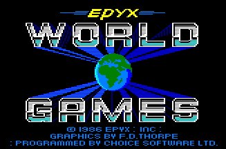 Pantallazo de World Games para Amstrad CPC