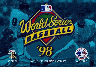 Pantallazo de World Series Baseball 98 para Sega Megadrive