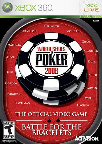 Caratula de World Series of Poker 2008: Battle For The Bracelets para Xbox 360