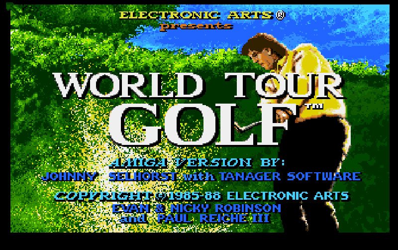Pantallazo de World Tour Golf para Amiga