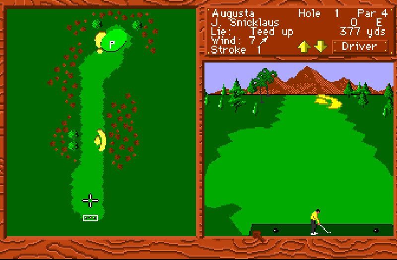 Pantallazo de World Tour Golf para Amiga