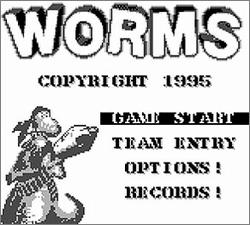 Pantallazo de Worms para Game Boy