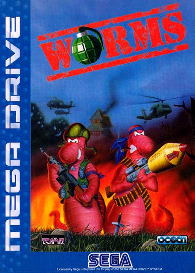 Caratula de Worms para Sega Megadrive