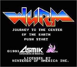 Pantallazo de Wurm: Journey to the Center of the Earth para Nintendo (NES)