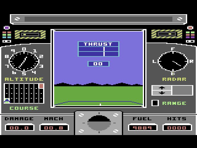 Pantallazo de X-15 Alpha Mission para Commodore 64