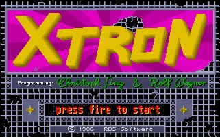 Pantallazo de XTron para Atari ST