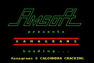 Pantallazo de Xanagrams para Amstrad CPC