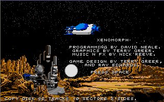 Pantallazo de Xenomorph para Atari ST