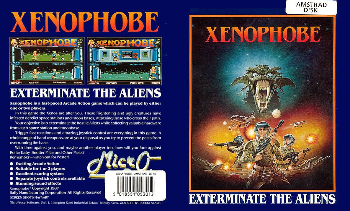 Caratula de Xenophobe para Amstrad CPC