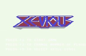 Pantallazo de Xevious para Commodore 64