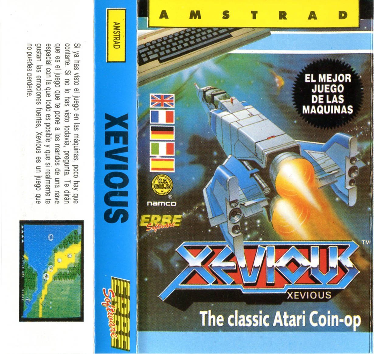 Caratula de Xevious para Amstrad CPC