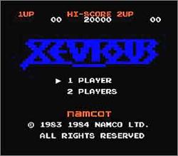 Pantallazo de Xevious para Nintendo (NES)